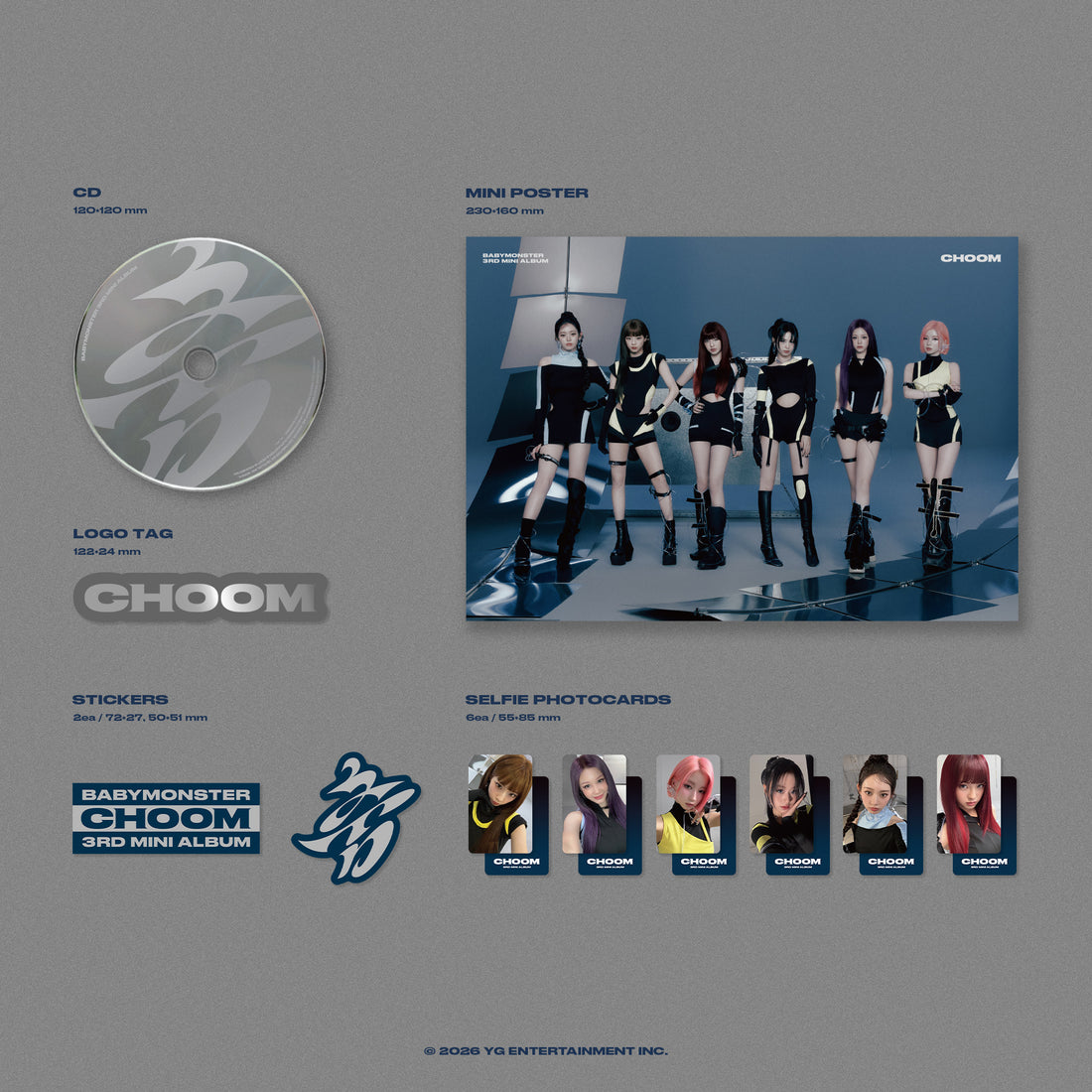 BABYMONSTER (베이비몬스터) [춤 (CHOOM)] (3rd MINI ALBUM)