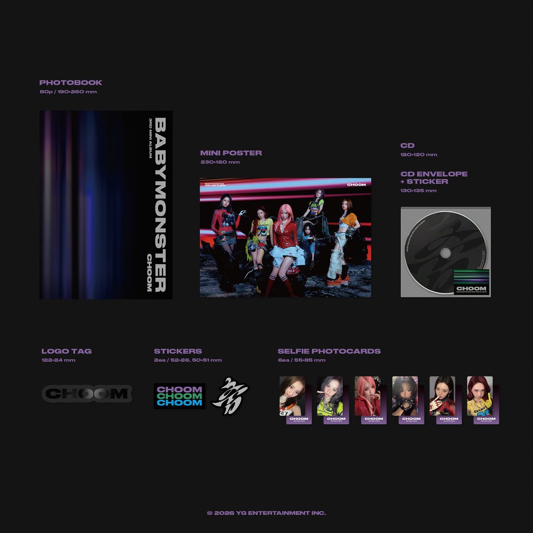 BABYMONSTER (베이비몬스터) [춤 (CHOOM)] (3rd MINI ALBUM)