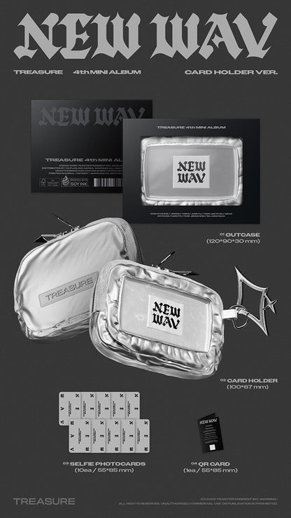 TREASURE (트레저) - NEW WAV (4th Mini Album, LIMITED EDITION) [CARD HOLDER VER.]