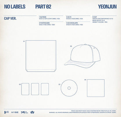 YEONJUN - NO LABELS: PART 02 [Cap Ver.]
