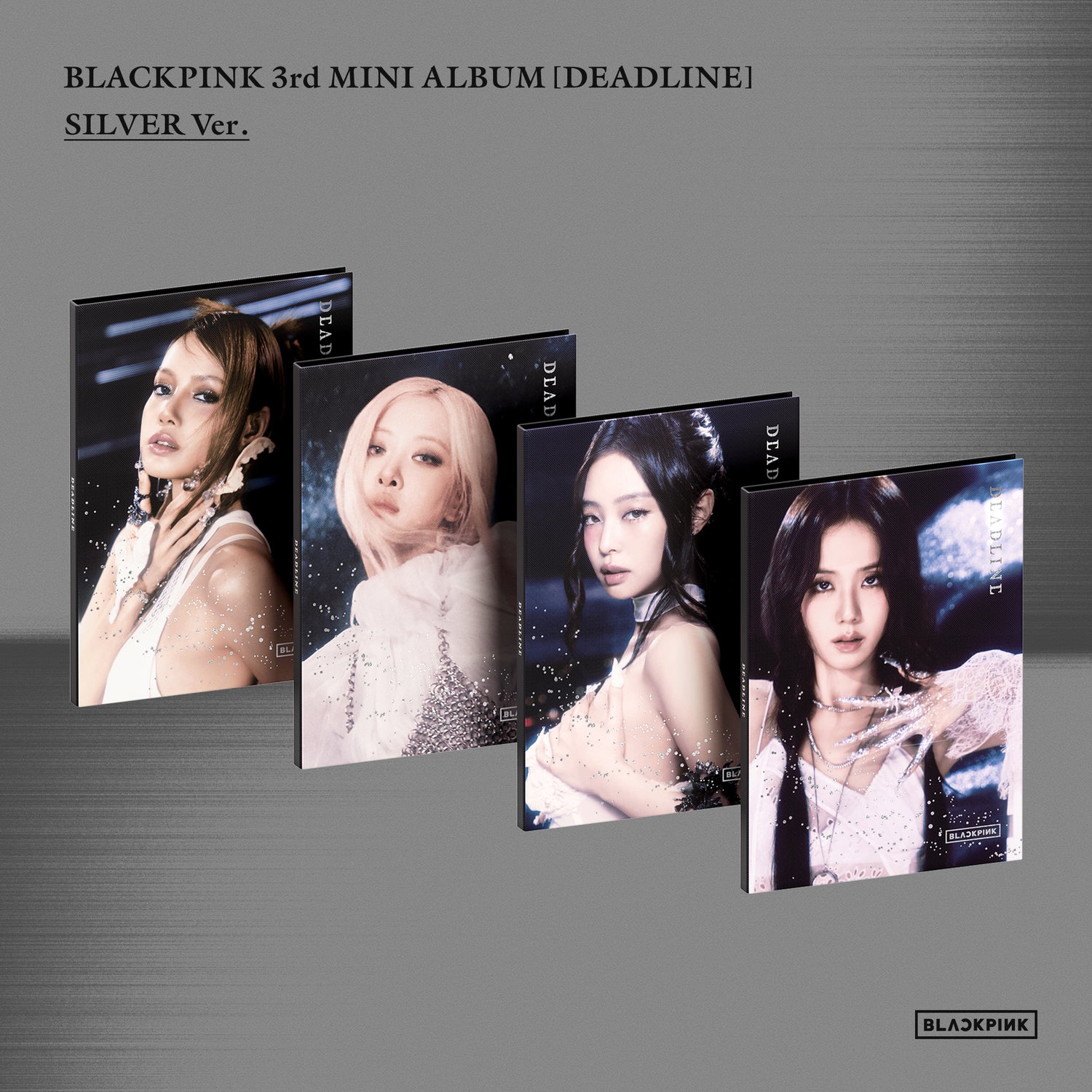 BLACKPINK - DEADLINE (3e mini-album) [Silver Ver. / set van 4 versies]