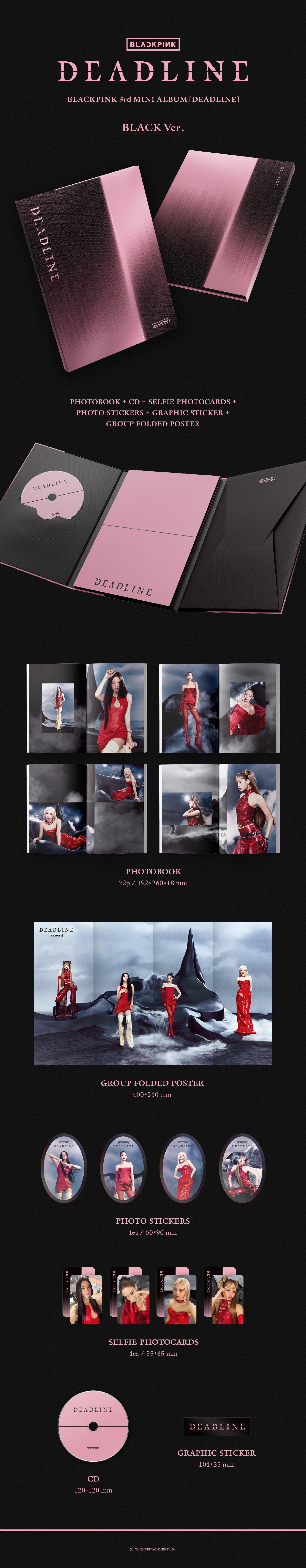 BLACKPINK – DEADLINE (3rd Mini Album) [Black Ver.]