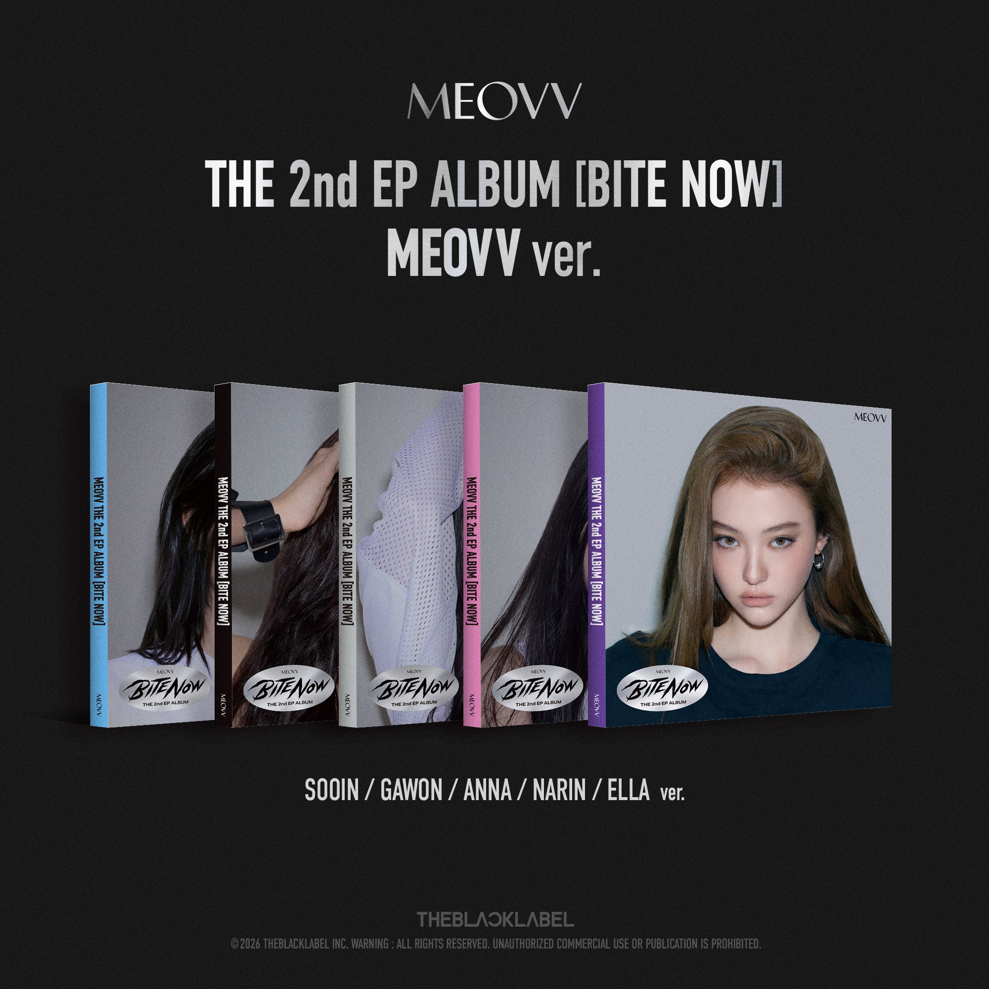 MEOVV (미야오) - BITE NOW (THE 2nd EP ALBUM) [MEOVV] [RANDOM]