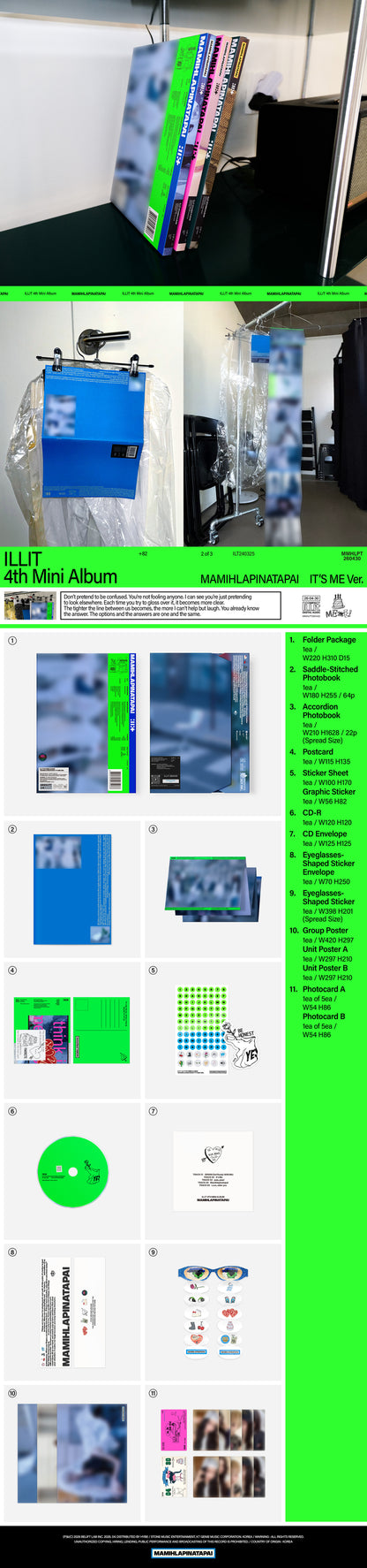 ILLIT MAMIHLAPINATAPAI (4th Mini Album) [3 versions set].