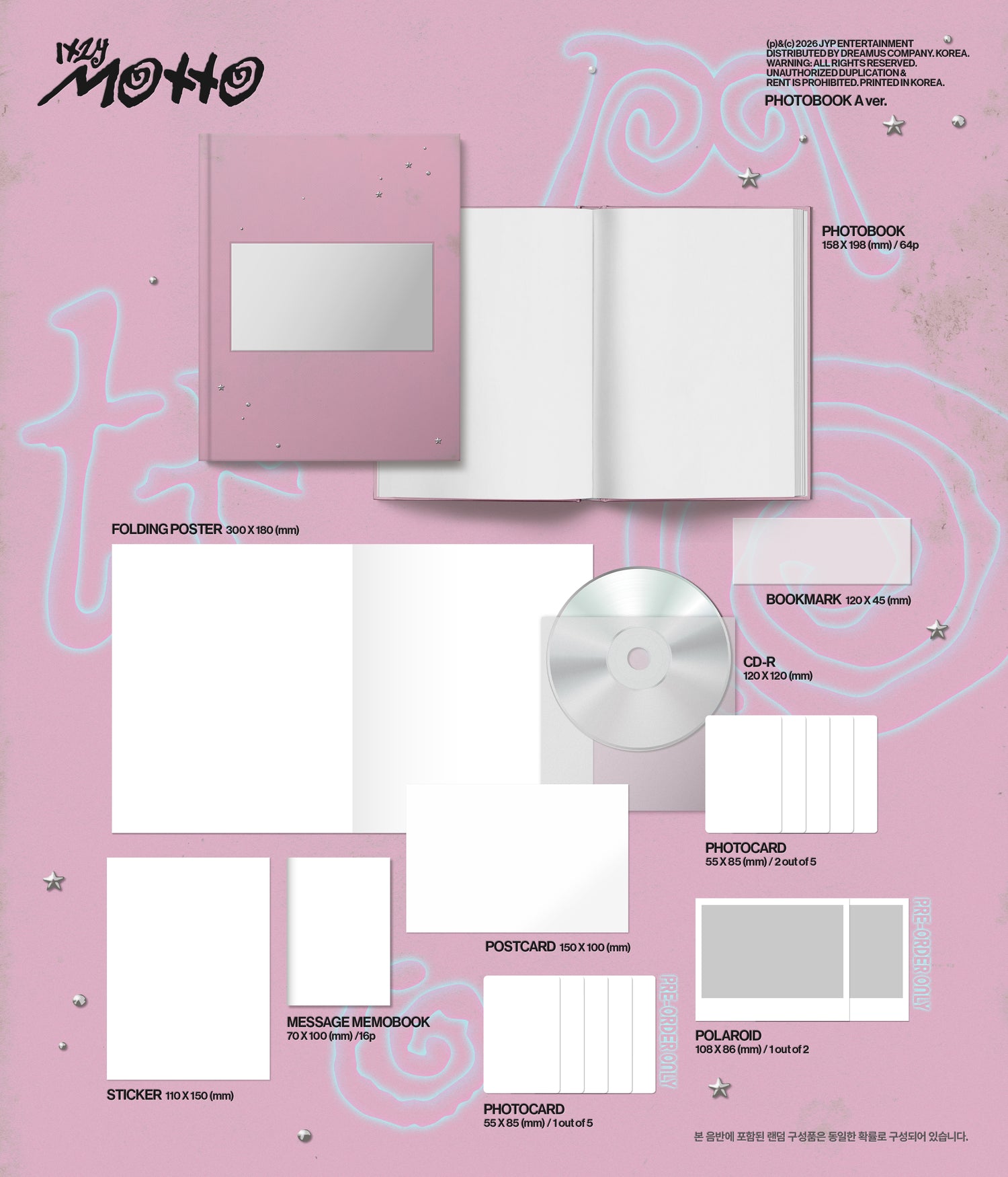 ITZY (있지) - Motto [PHOTOBOOK Ver. / 3 versions set RANDOM]