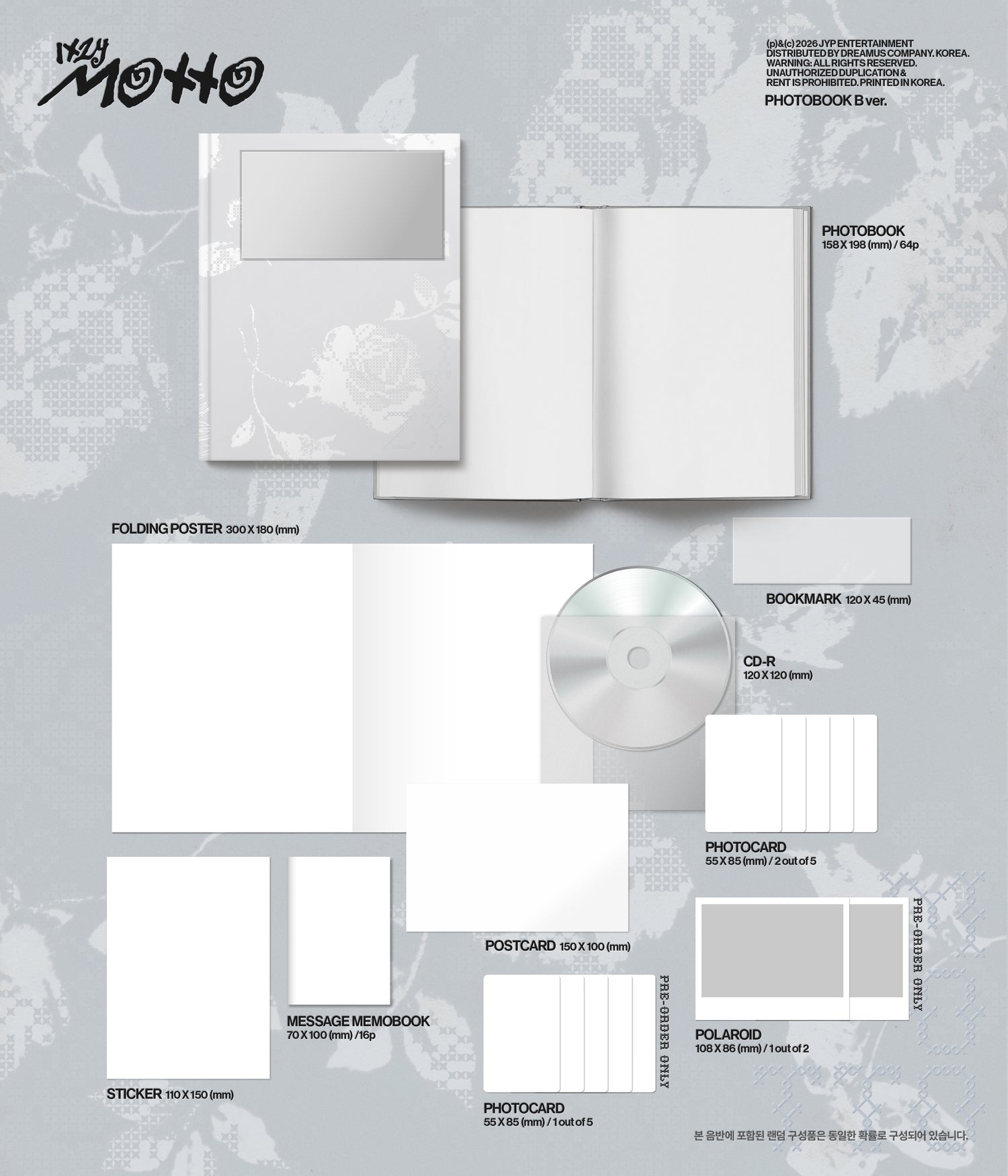 ITZY (있지) - Motto [PHOTOBOOK Ver. / 3 versions set RANDOM]