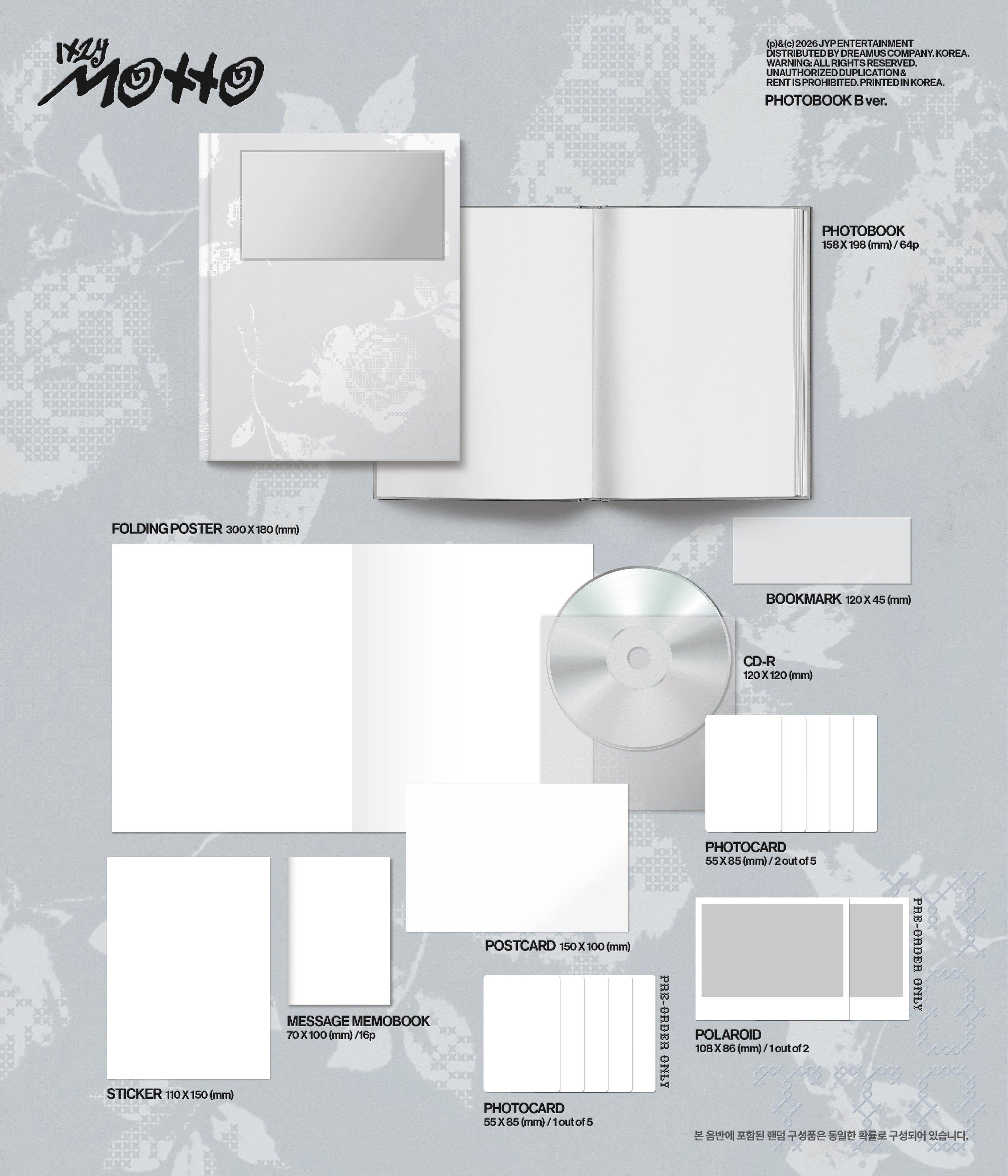 ITZY (있지) - Motto [PHOTOBOOK Ver. / 3 versions set RANDOM]