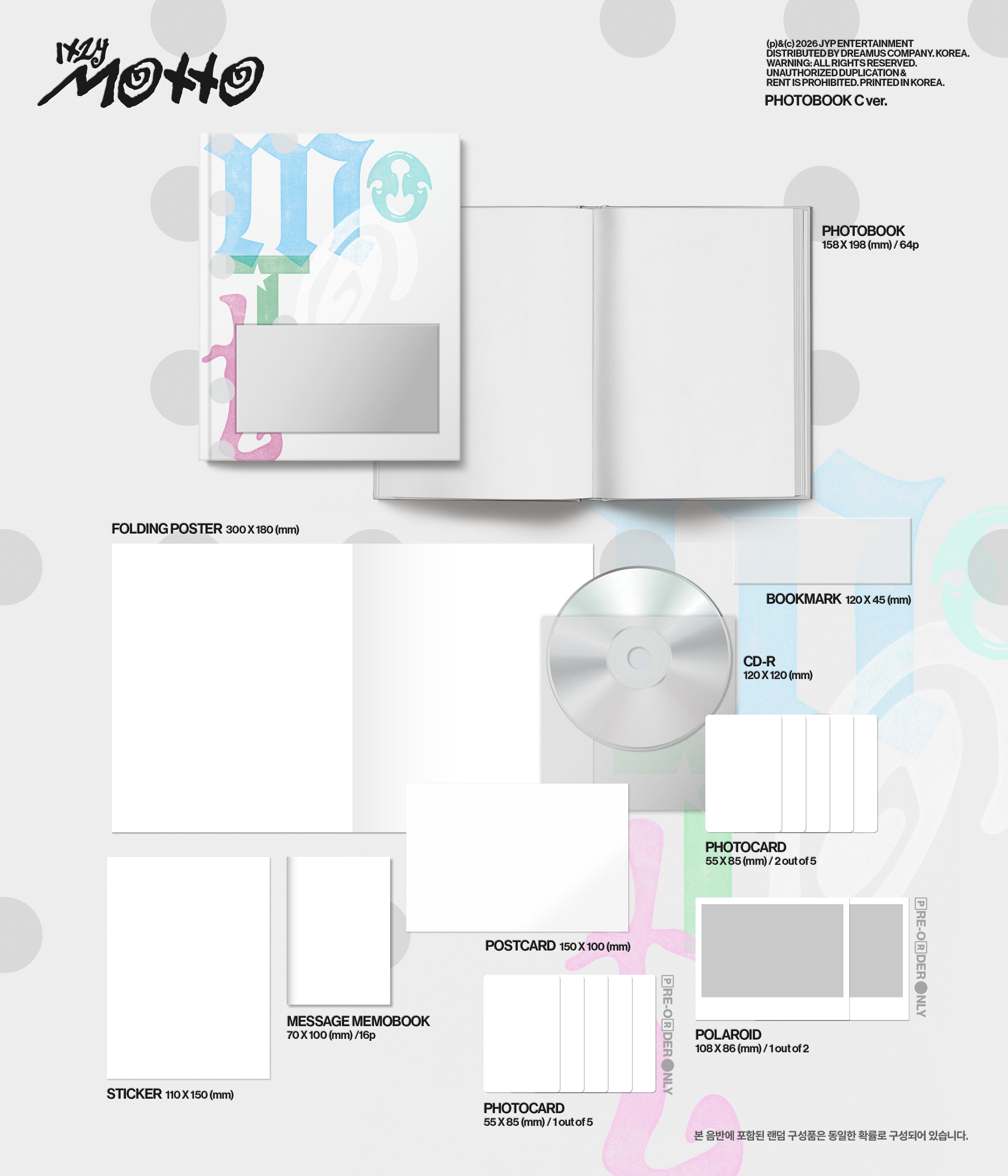 ITZY (있지) - Motto [PHOTOBOOK Ver. / 3 versions set RANDOM]