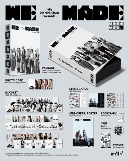 [SHUHUA] i-dle - We Made (Mini 9th Album) [A Ver.] [MAKESTAR] [LuckyDraw] [Facecall]