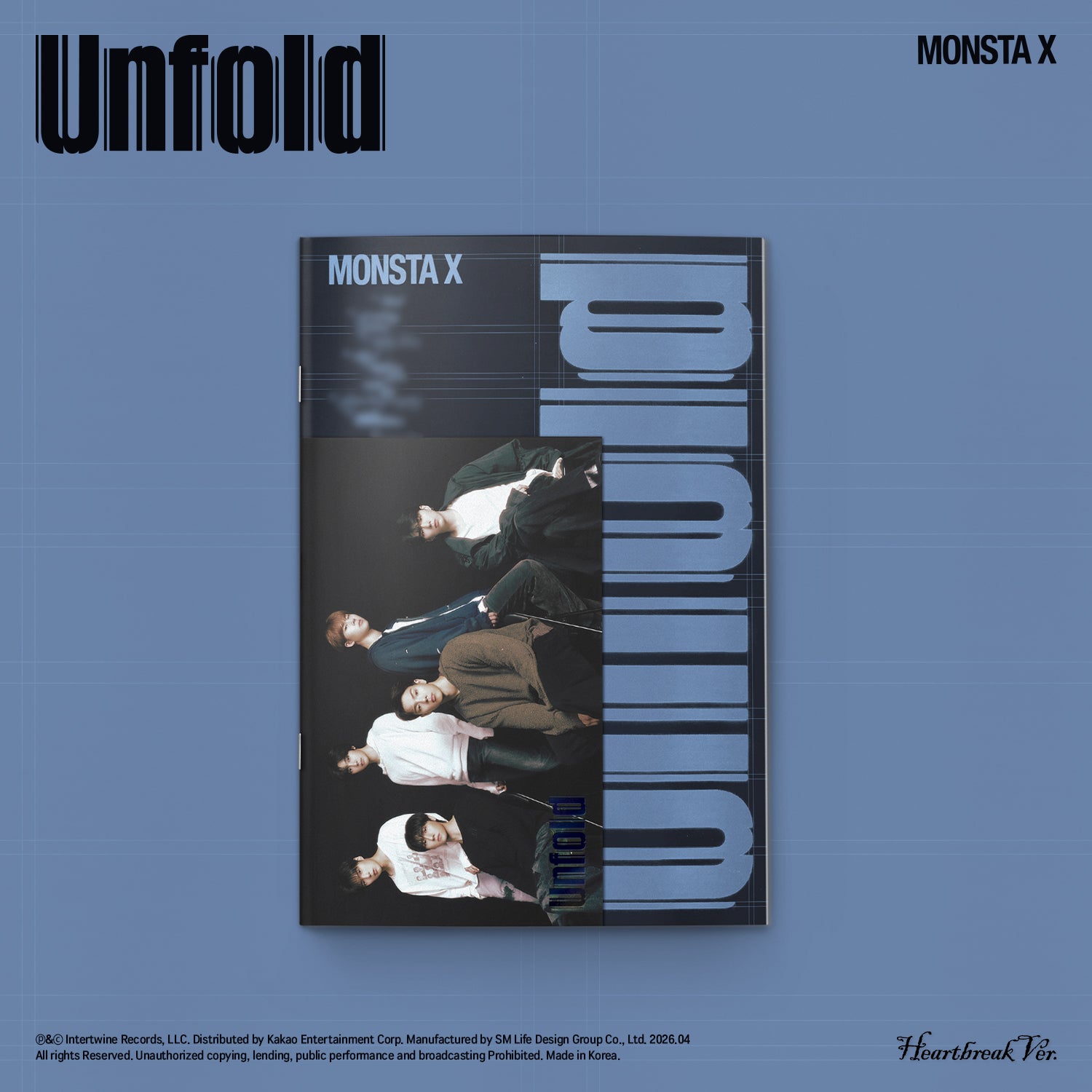 MONSTA X Unfold (US Full Album) (Heartbreak Ver. / Thirst Ver. / Heal Ver. / Alive Ver.) image