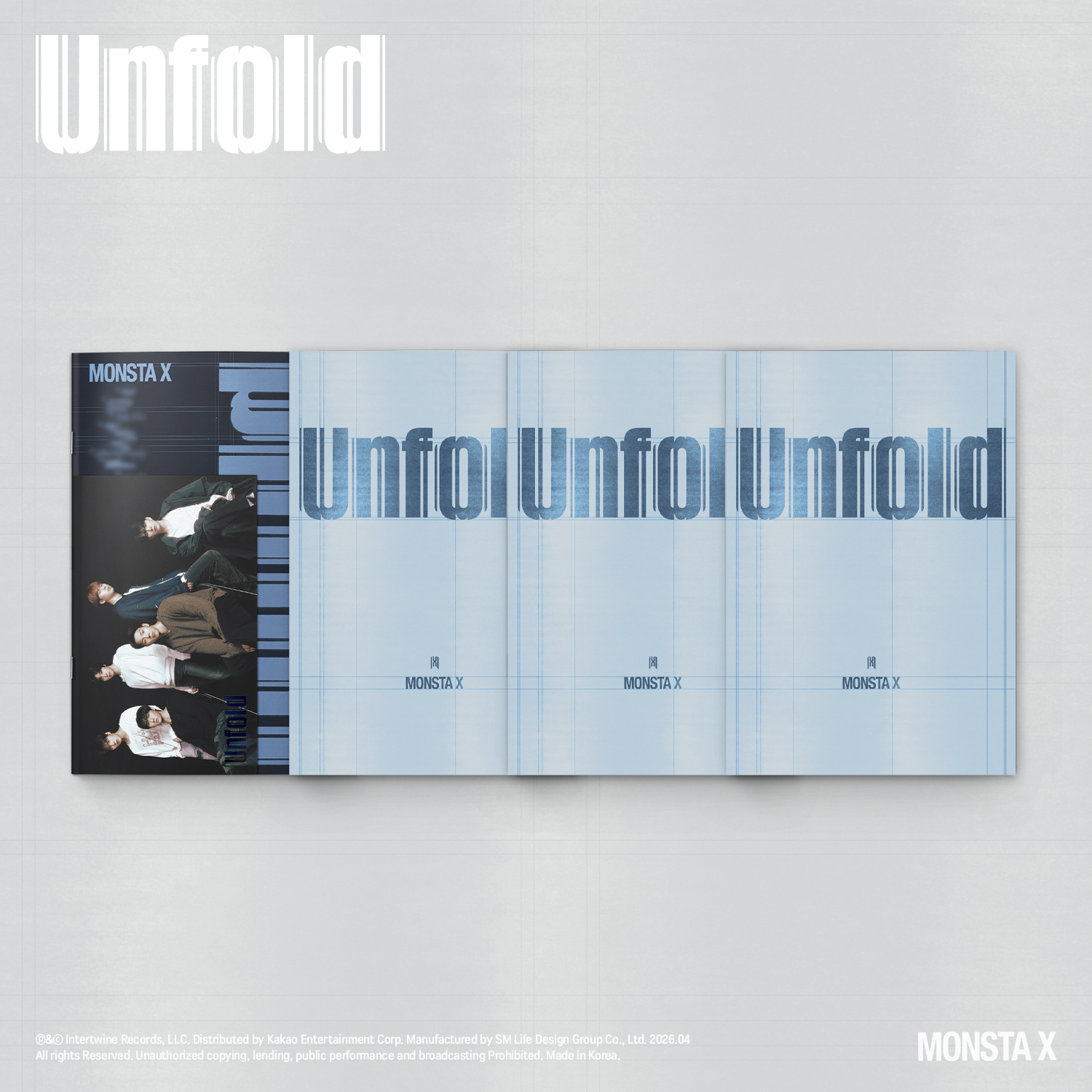 MONSTA X Unfold (US Full Album) (Heartbreak Ver. / Thirst Ver. / Heal Ver. / Alive Ver.) image