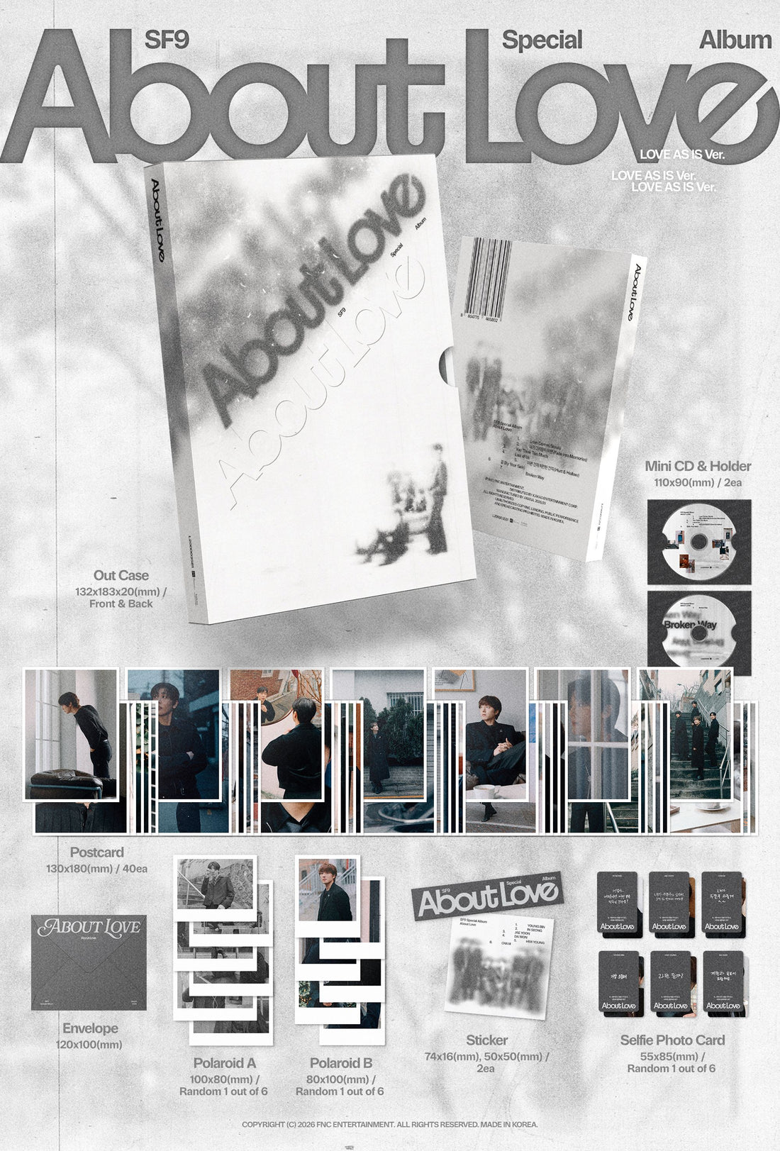 SF9 About Love (Special Album) (LOVE AS IS Ver. / LOVED ONE Ver.) image