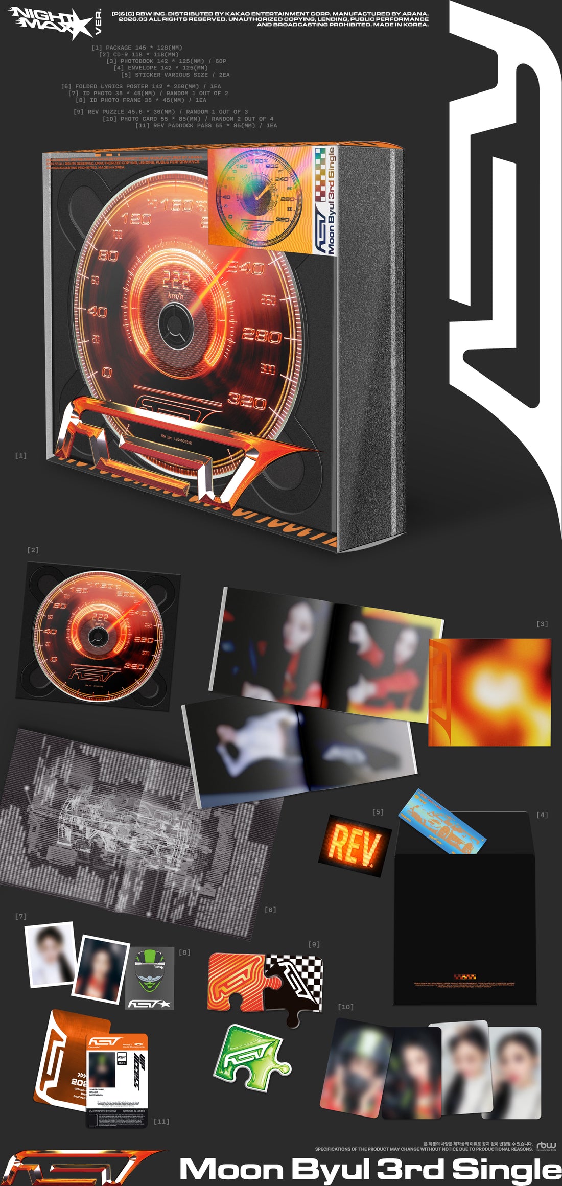 MOON BYUL REV (3rd Single Album) (DAY-0 Ver. / Night-Max Ver.) image