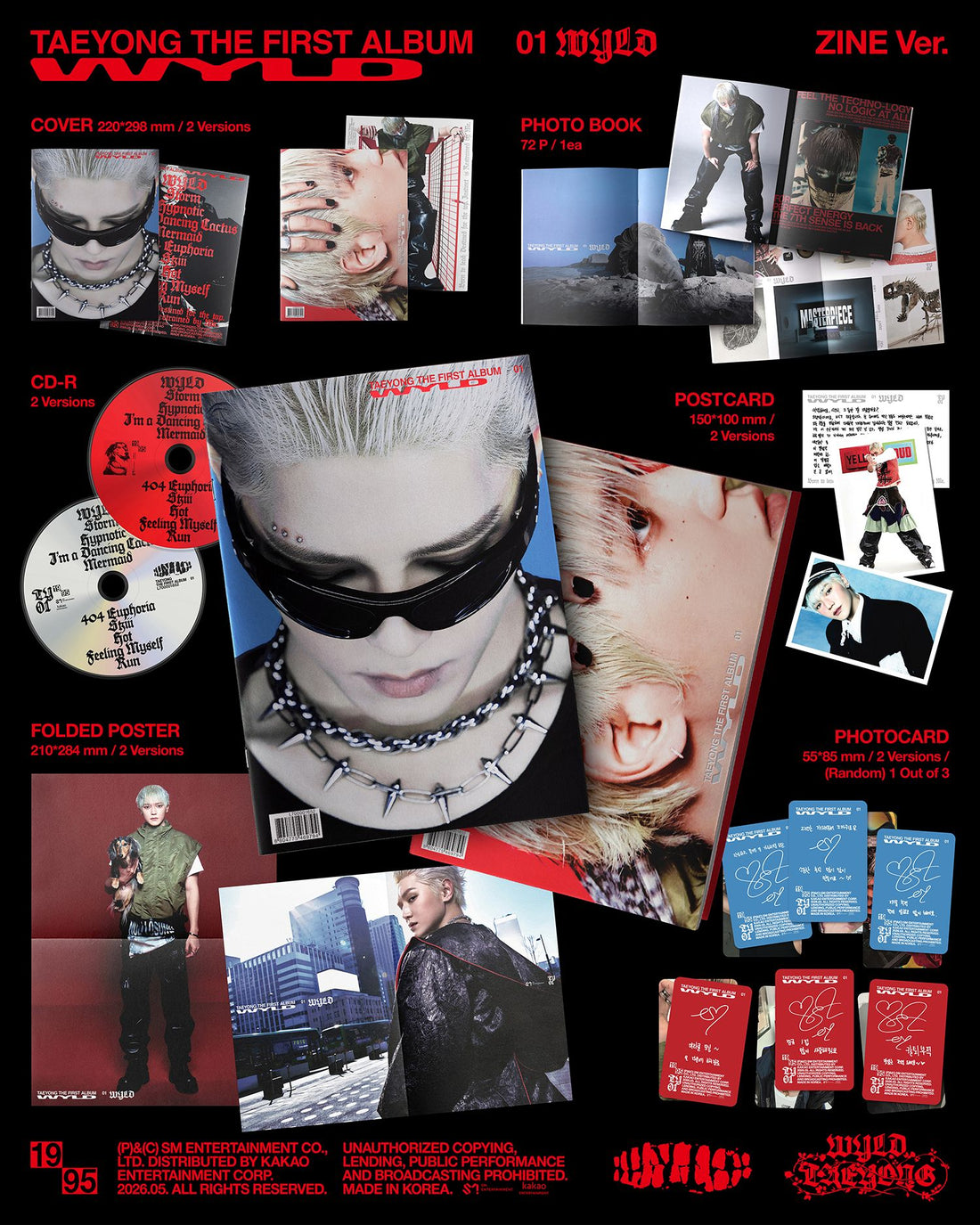 TAEYONG (태용) - WYLD (1st Regular Album) [Zine Ver.] [RANDOM]