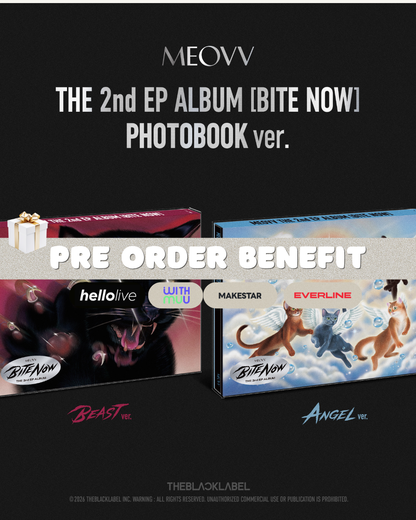 MEOVV (미야오) - BITE NOW (THE 2nd EP ALBUM) [PHOTOBOOK] [RANDOM]