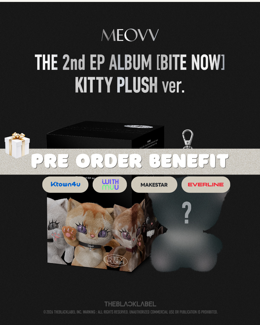 MEOVV (미야오) - BITE NOW (THE 2nd EP ALBUM) [KITTY PLUSH] [CHOOSE]