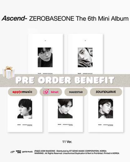 [POB] ZEROBASEONE - Ascend- (The 6th Mini Album) [11 Ver.] [RANDOM]