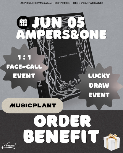 [Kyrell] AMPERS&amp;ONE DEFINITION (4th Mini Album) (HERE Ver.) [MUSICPLANT] [LuckyDraw] [Facecall]