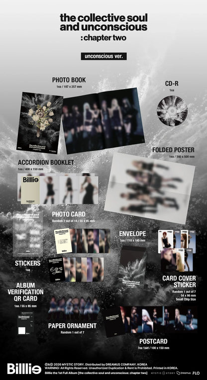 [SHEON] BILLLIE (빌리) - the collective soul and unconscious: chapter two (1st Full Album)[RANDOM] [MINI RECORD] [LuckyDraw] [Facecall]