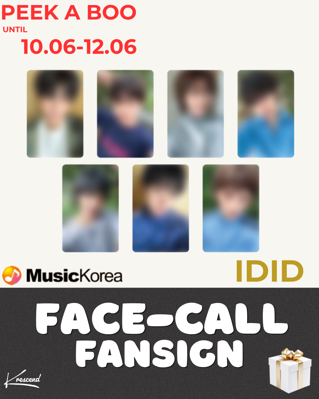 IDID - I did it (The First Mini Album) [RANDOM] [MUSIC KOREA] [LuckyDraw] [Facecall]