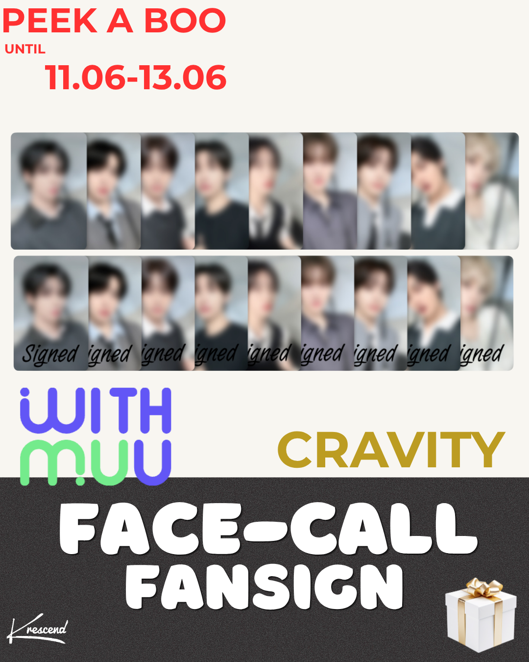 [Serim] CRAVITY (크래비티) ReDeFINE (8th Mini Album) [re Ver. /redefine Ver.] [RANDOM] [WITHMUU] [LuckyDraw] [Facecall]
