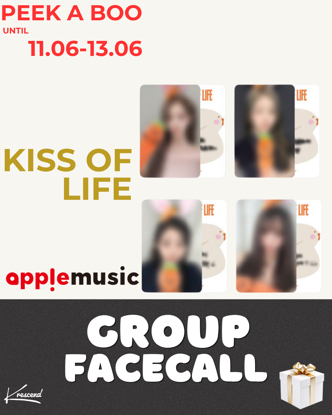 KISS OF LIFE - Who is she (2nd Single Album) [Awe Ver. Ver.] [APPLE MUSIC] [LuckyDraw] [Facecall]
