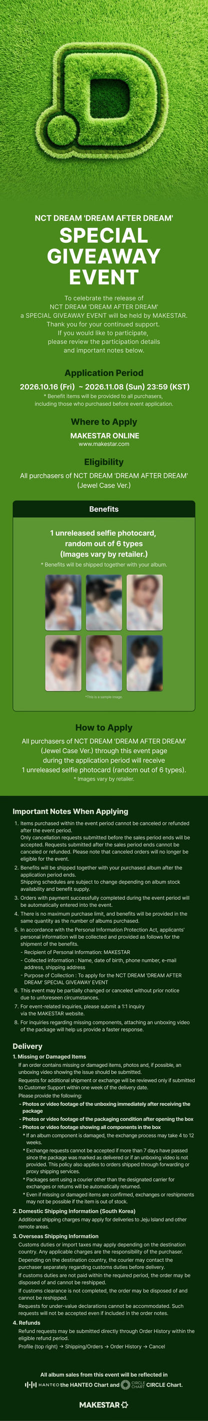NCT DREAM - DREAM AFTER DREAM [Jewel Case Ver.] [RANDOM] [MAKESTAR]