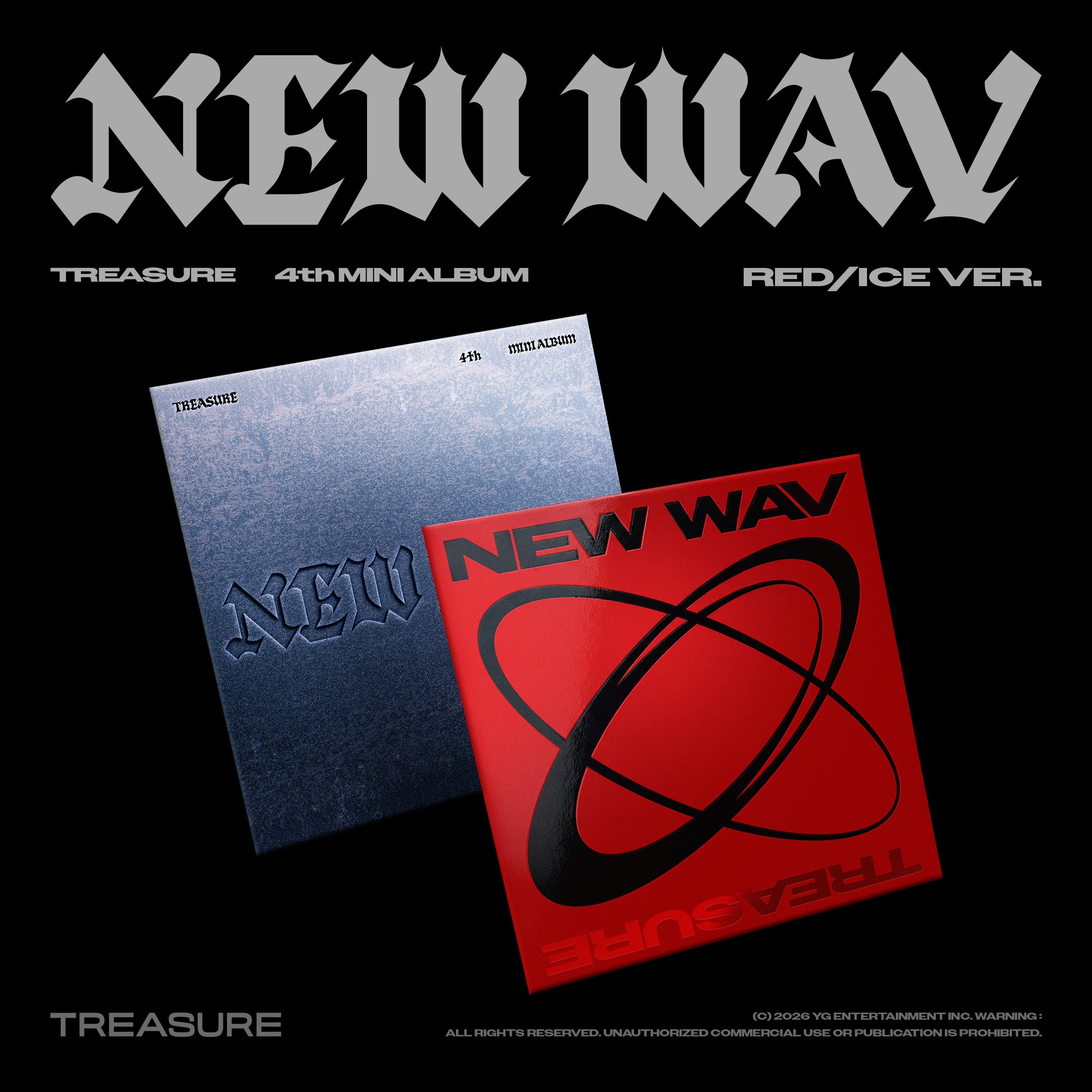 TREASURE (트레저) - NEW WAV (4th Mini Album) [RED/ICE] 