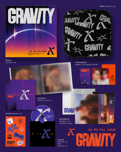 XIA - GRAVITY (5th FULL ALBUM) [SET] [Cosmic+Orbit Ver.]
