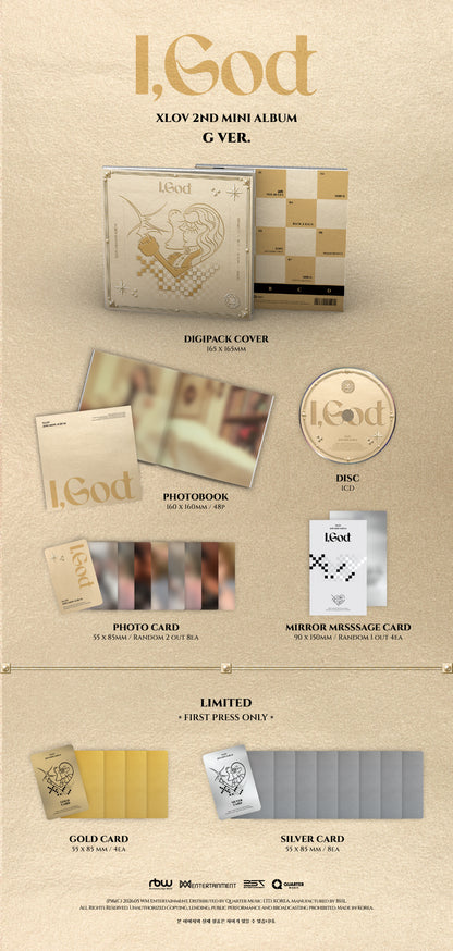 XLOV (엑스러브) - I,God (2nd Mini Album) [CHOOSE]