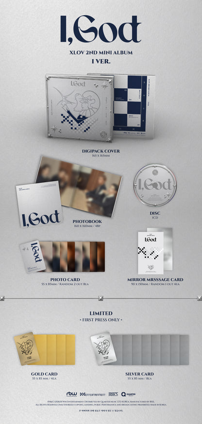 XLOV (엑스러브) - I,God (2nd Mini Album) [CHOOSE]