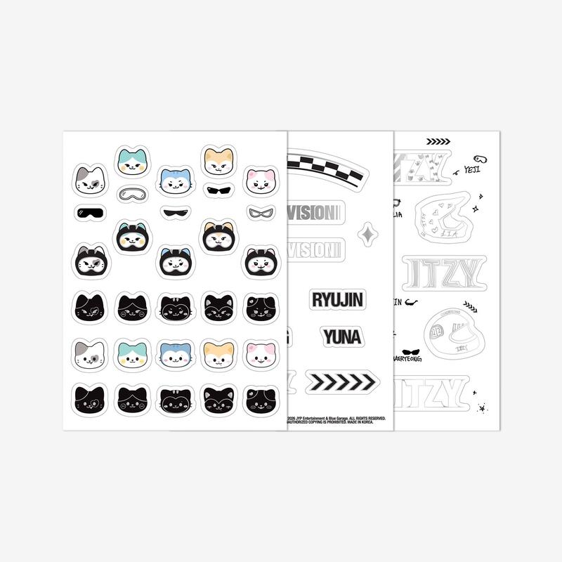 ITZY - light ring custom sticker set - 3rd world tour [tunnel vision] 1