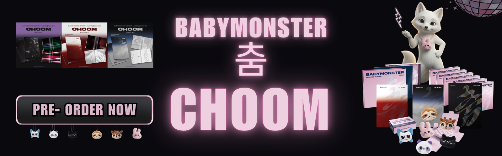 babymonster choom preorder banner long