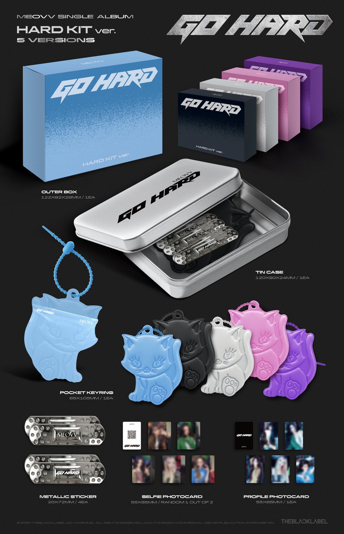 MEOVV - GO HARD (Single Album) [HARD KIT Ver.] [RANDOM]