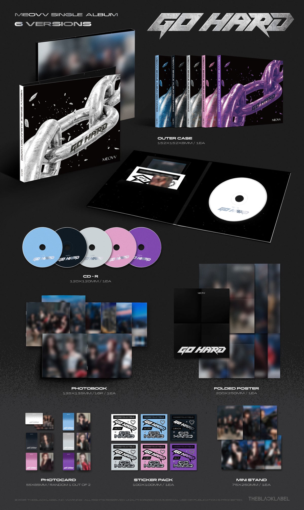 MEOVV - GO HARD (Single Album) [Standard Ver.] [RANDOM]