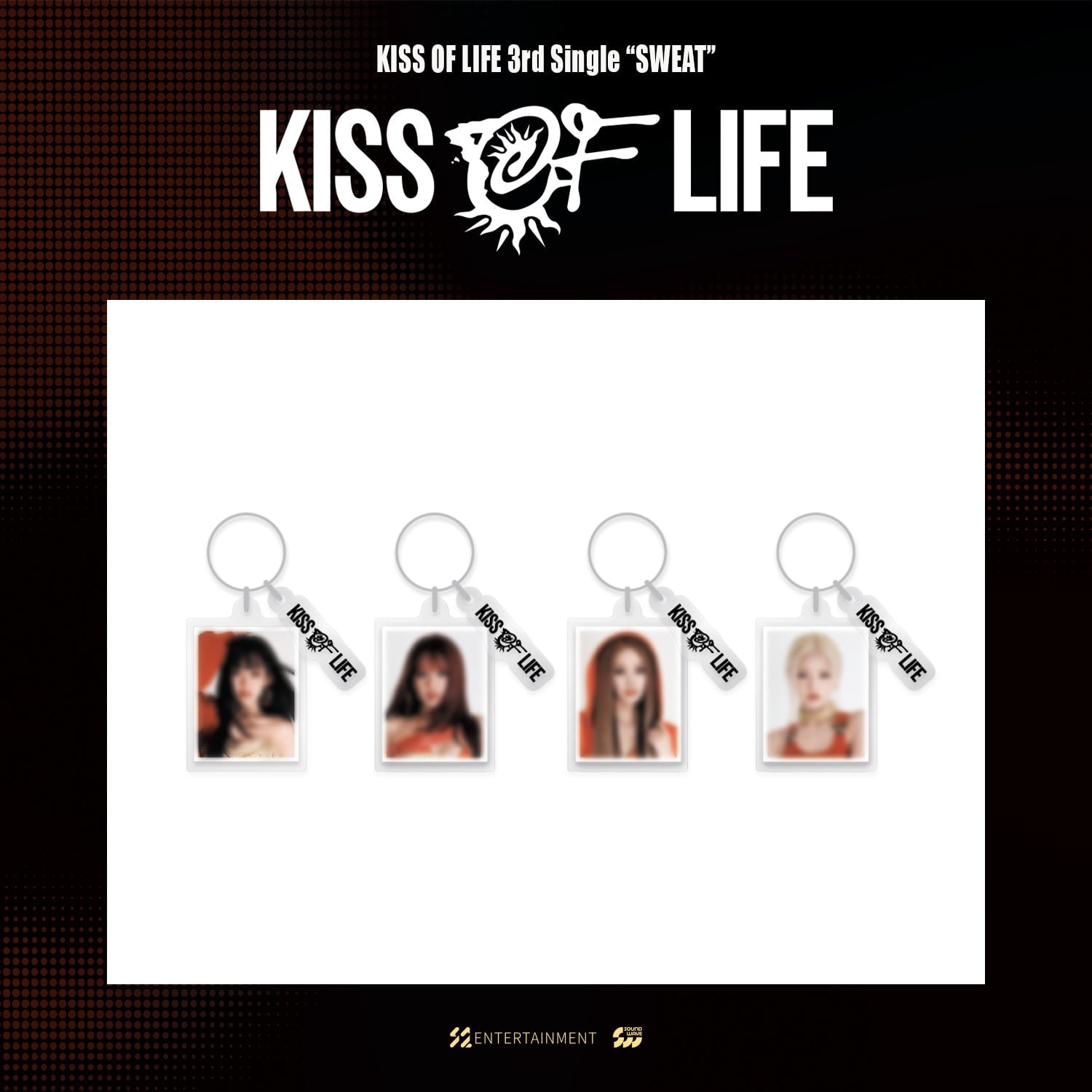 KISS OF LIFE - kiss of life - 3rd single "sweat" pop-up md 10. [gacha] acrylic id photo keyring 2