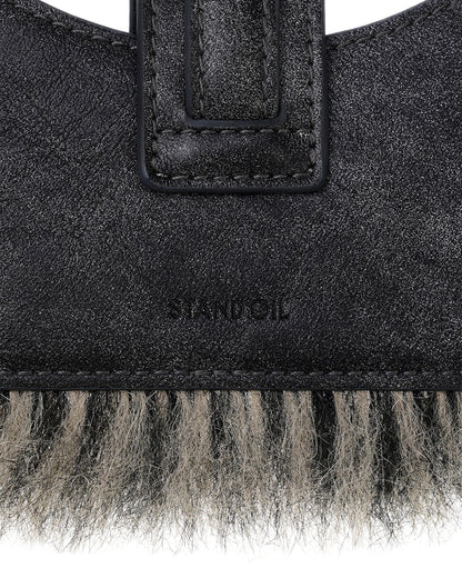 STAND OIL - stud fur keyring · dark gray 11