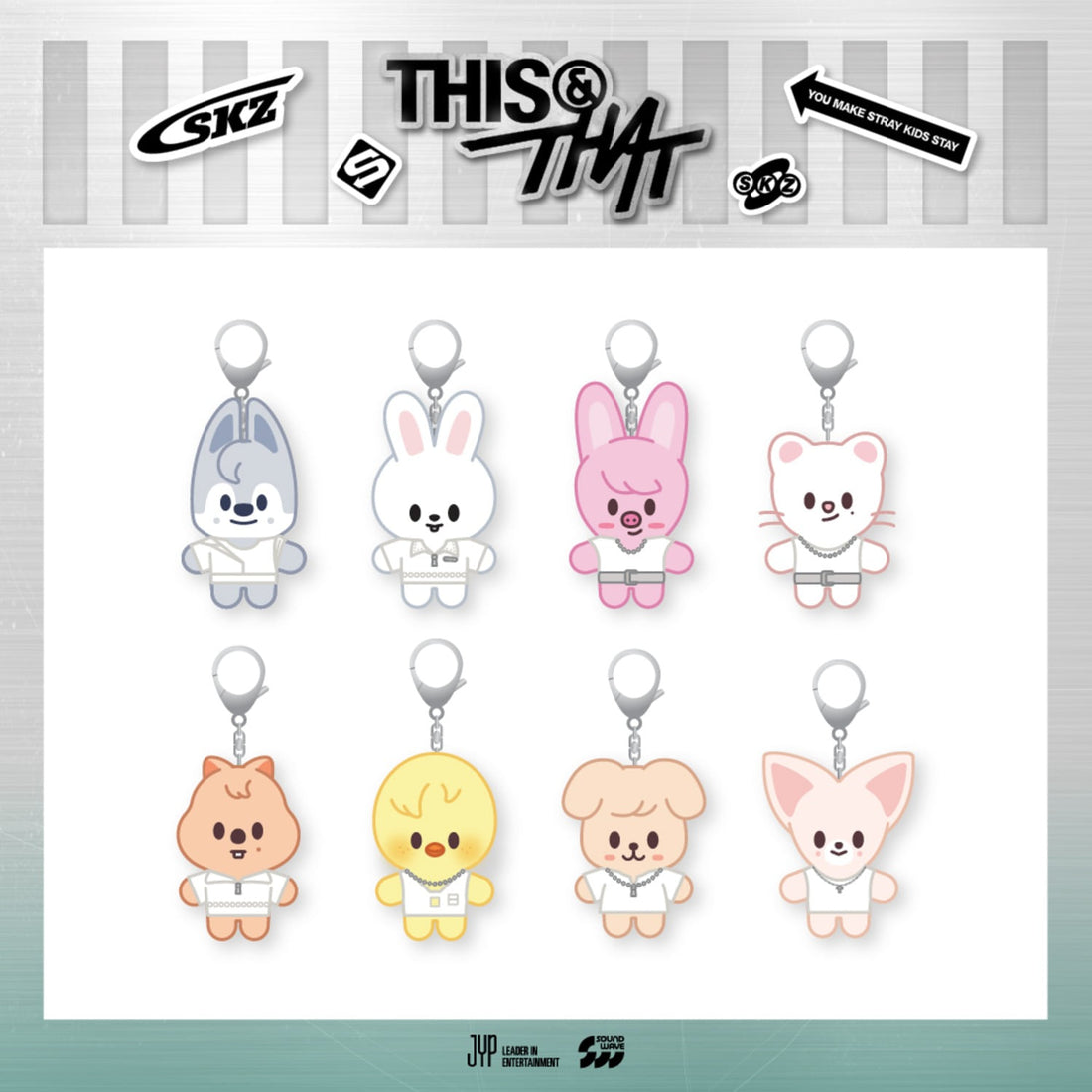 STRAY KIDS - [week 1] stray kids - [this &amp; that] pop-up store md 12. skzoo costume plush keyring 2