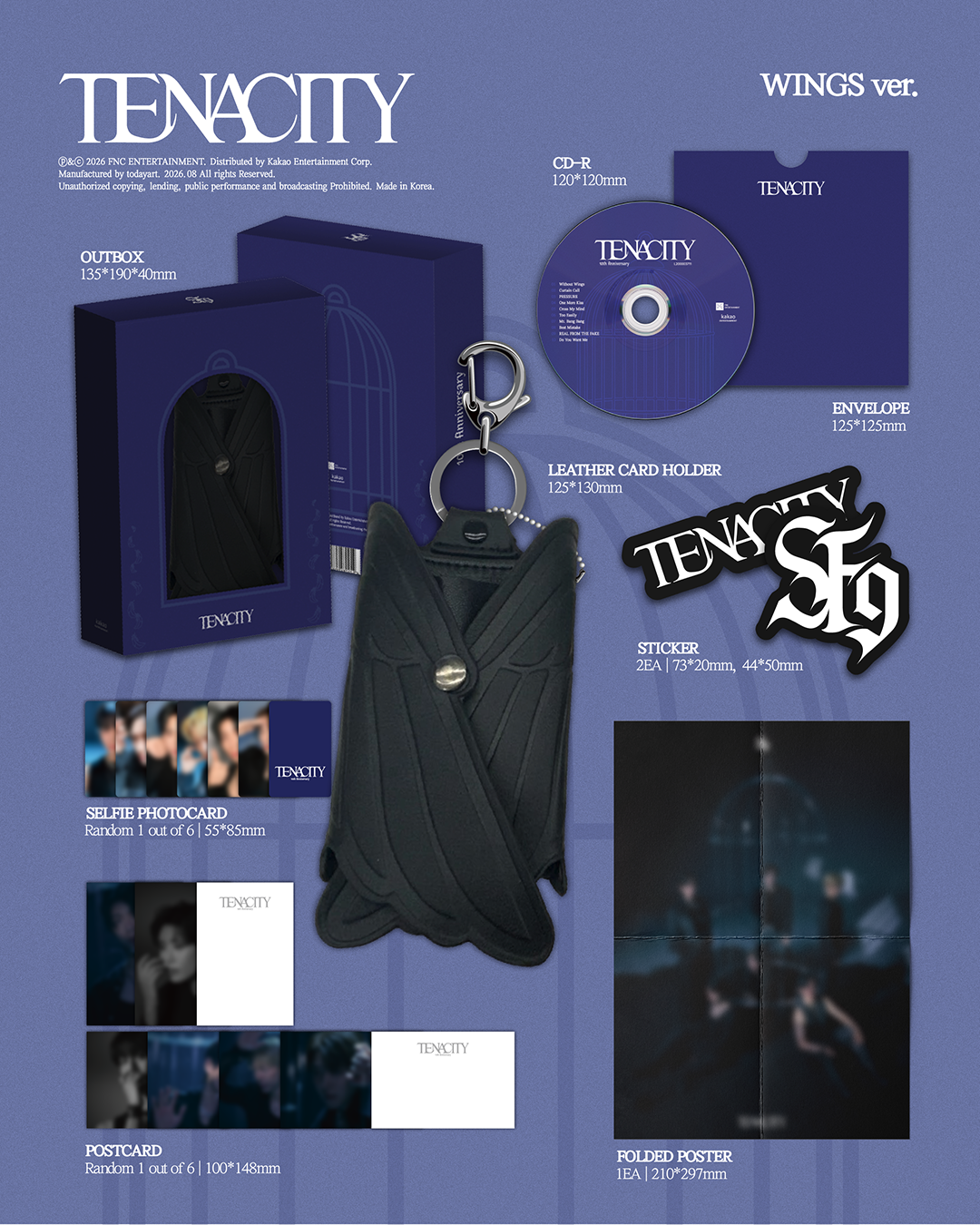SF9 - TENACITY (2nd Album, Limited Stocks) [WINGS Ver.]