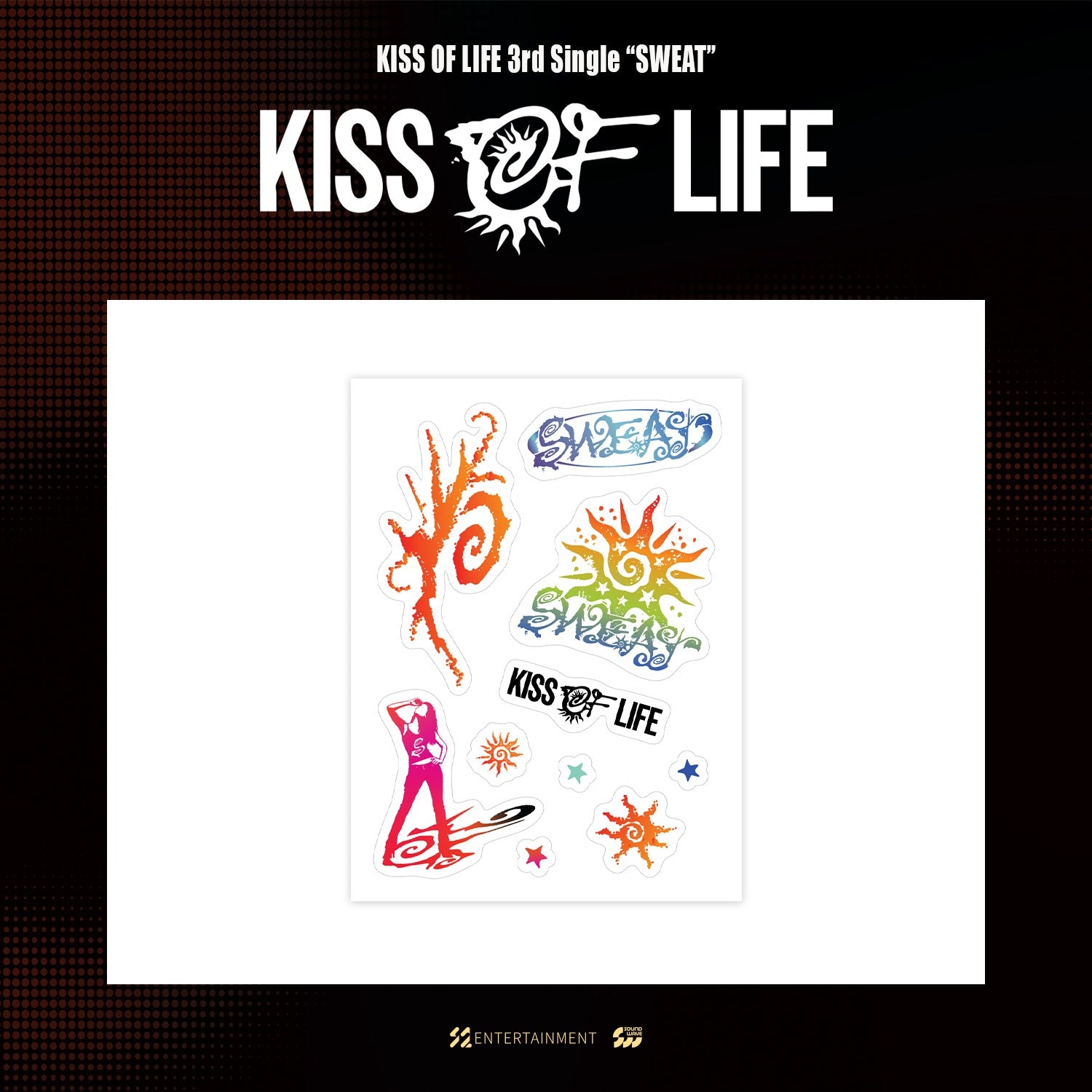 KISS OF LIFE - kiss of life - 3rd single "sweat" pop-up md 04. tattoo sticker 2