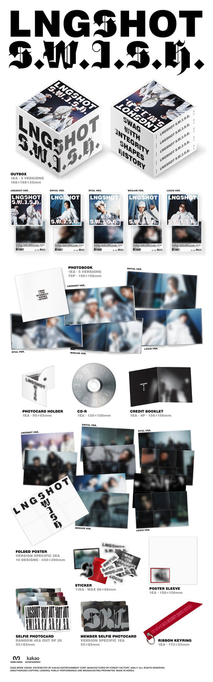 LNGSHOT (롱샷) - S.W.I.S.H. (EP) [Standard Ver.] [RANDOM] [MAKESTAR]