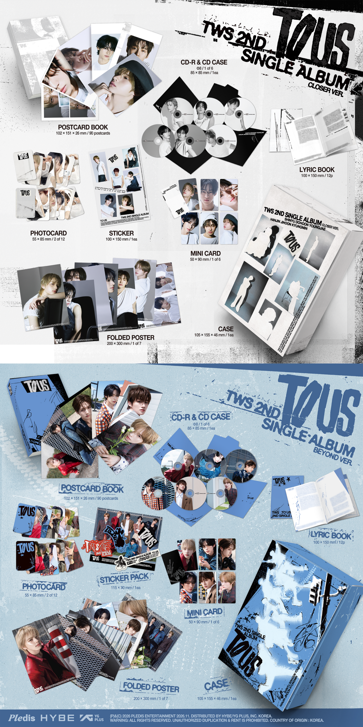 TWS - TO US (2nd Single Album) [Closer / Beyond Ver.] [RANDOM]