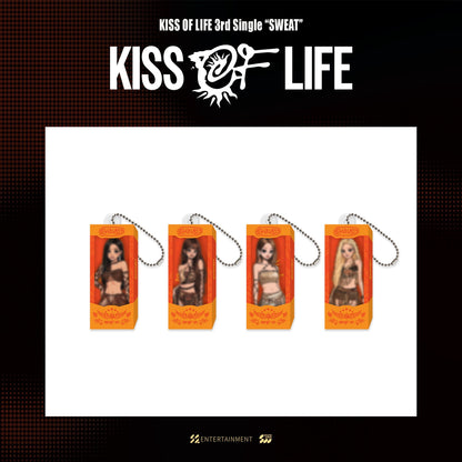 KISS OF LIFE - kiss of life - 3rd single "sweat" pop-up md 03. random miniature keyring 2