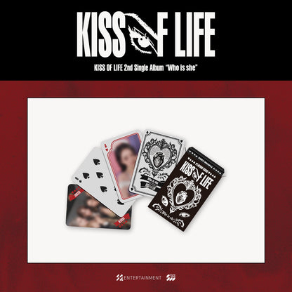 KISS OF LIFE - kiss of life 2nd single album [who is she] pop-up md 05. playing card set 1