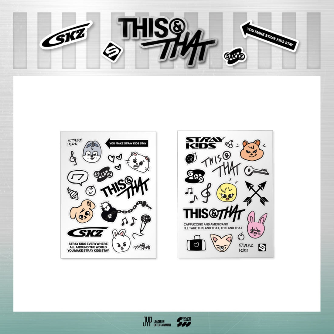 STRAY KIDS - [week 1] stray kids - [this &amp; that] pop-up store md 07. tattoo sticker 1