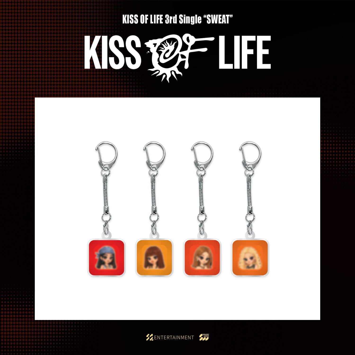 KISS OF LIFE - kiss of life - 3rd single "sweat" pop-up md 11. [gacha] keycap keyring 2