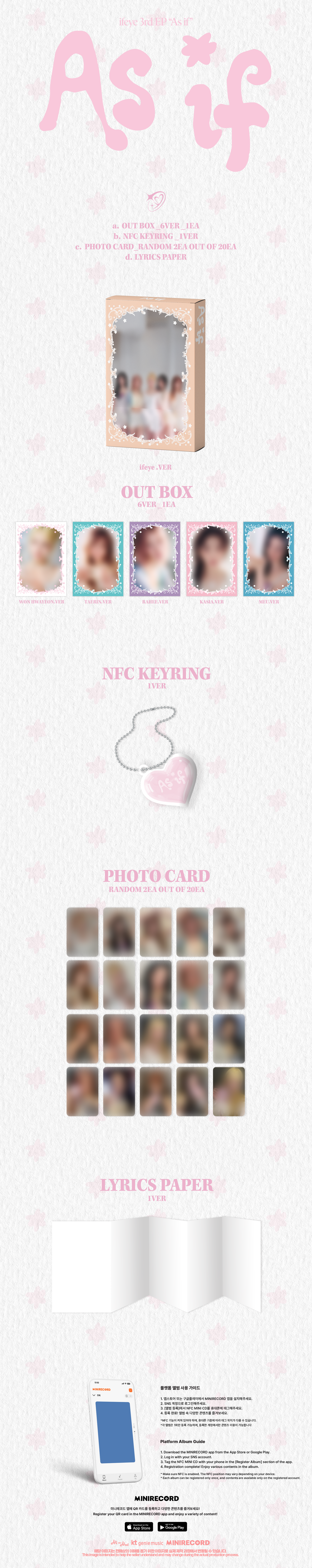 IFEYE As if (3rd EP) [Platform Ver. / Individual Ver. / 5 versions set].