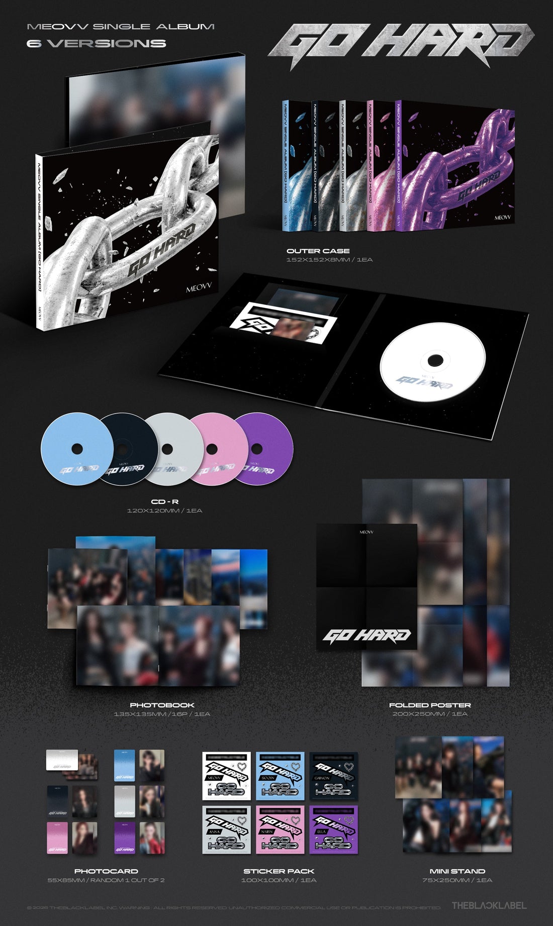 [Sooin] MEOVV - GO HARD (Single Album) [Standard Ver.] [SET] [MAKESTAR] [LuckyDraw] [🎥 1:1] [Facecall]