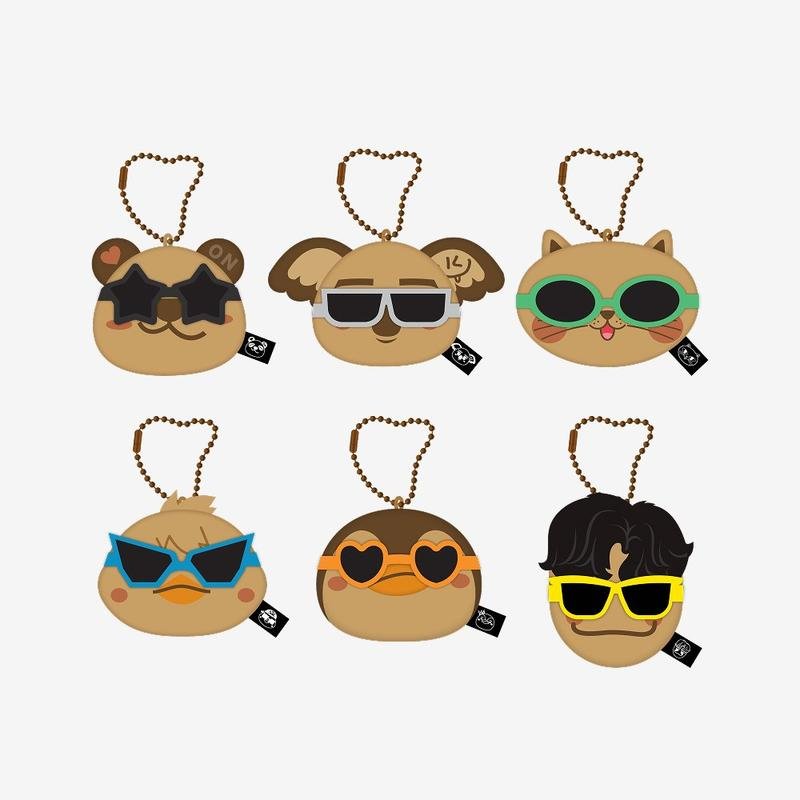 2PM - zoopm face keyring original tanned ver. - the return 1