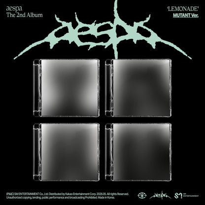 [Album]AESPA (에스파) - Lemonade (2nd Regular Album) [MUTANT] [RANDOM] - product_vendor,
